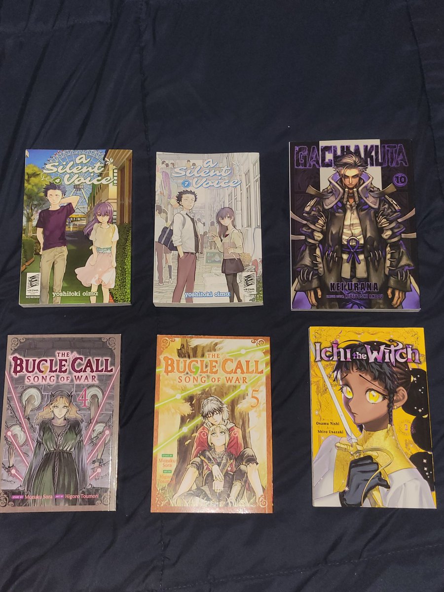 imfloppacore's tweet photo. The manga I bought today!
#gachiakuta #ichithewitch #buglecall https://t.co/JyJyuM5Y29