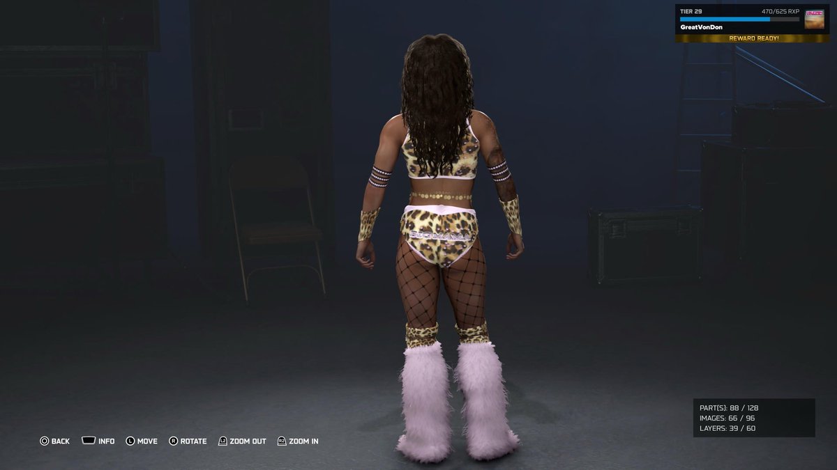 TheGreatVonDon's tweet image. WORK IN PROGRESS STILL

 Almost Done,but final look for an in game version of the wife of Von Don Dodda (Still No Name) 

Suggestions ? 

Will be complete &amp;amp; up on CC shortly

#Original #CAW #wwe2k16