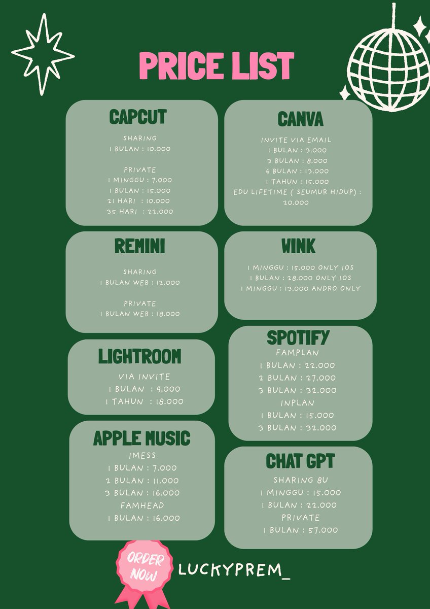 icichocoopiee's tweet photo. Apk prem murah zona uang zona jajan apk premium langsung gercepin aja. Ready semua apk 

Yuk gercepin  💕 murce murce~ 
Langsung dm aja
@icichocoopiee 
#zonauangㅤ #apk #apkpremium #netflix #youtube #beranda https://t.co/n9mZ9T0ys4