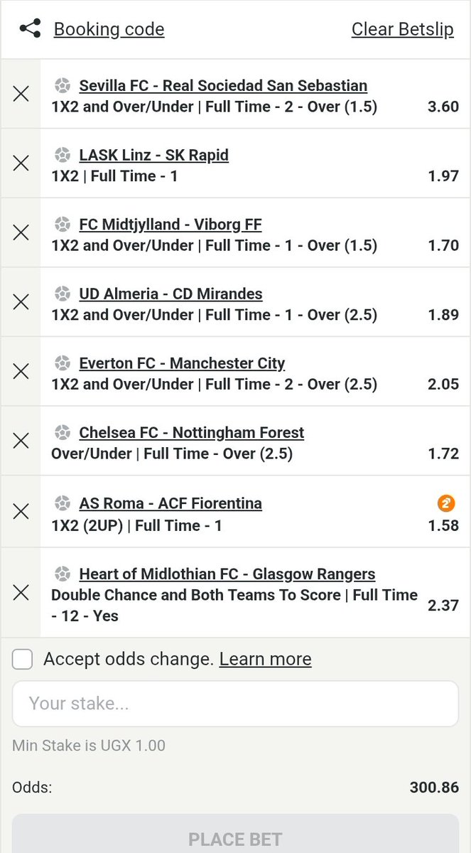 F3S9H1T
☝🏻☝🏻☝🏻☝🏻☝🏻
Booking Code Betpawa ll Odd 300
Can we trust this ticket for tonight?