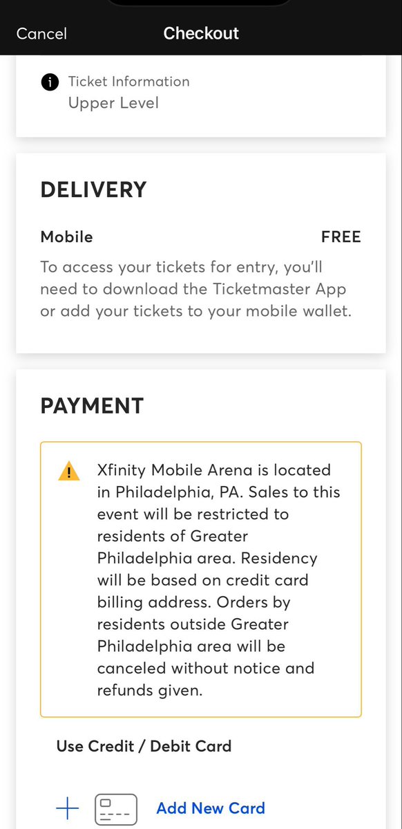 mldiffley's tweet image. As a lifelong Sixers fan I’m getting geographically zoned out of tickets because I lived in North Jersey instead of South Jersey 

@JoelEmbiid please help me get tickets to games 3 &amp;amp; 4 so we can block Knicks fans from taking over our arena #Sixers