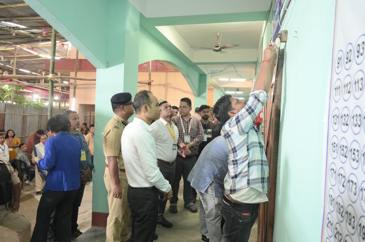 DEONalbari's tweet photo. On the counting day,4th May 2026,the strong room at Nalbari College was formally opened by the DEO Shri Nibedan Das Patowary, ACS,in the presence of concerned officials, with due adherence to all prescribed protocols and security procedures.
@ECISVEEP 
@ceoassam62029 
@diprassam https://t.co/DGr3X3YyVl