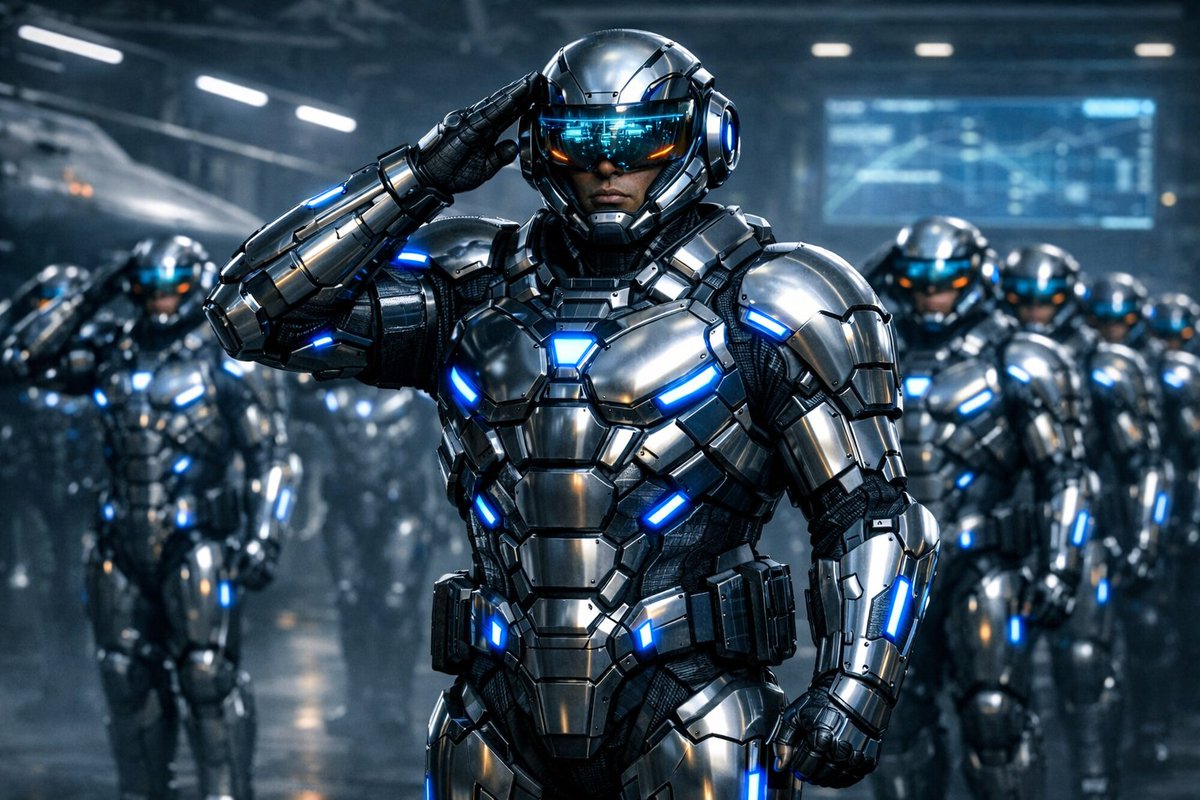 RDxRobotData's tweet image. 不用怕定的是，你絕對不是唯一

Don't worry, you're definitely not the only one

你是機械帝國機甲兵

You are a mech soldier of the Mechanical Empire

— 個體已被完成

— The object has been completed

#RD #機械帝國 #AIグラドル #3D #AIart #copilot