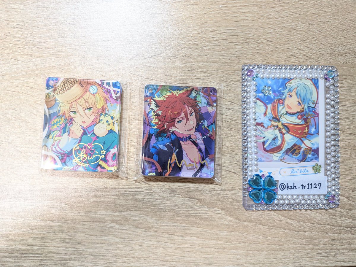 kzh_tr1127's tweet photo. 【交換譲渡】あんスタ アニカフェ コロッタ アクスタ
譲:
アクスタ:みか 紅郎 颯馬2
コロッタ:斑 藍良
ステッカー:藍良 マヨイ 宗 みか 敬人2 紅郎  なずな 光 つむぎ2 宙 嵐
求
アクスタ:創1または定価+送料
コロッタ:凪砂1>創
ステッカー:創または泉アドニス(友人分)または250円+送料
↓ https://t.co/U0IQYTi8c2