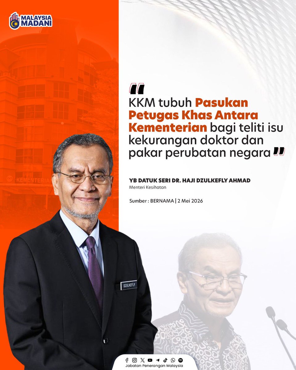JPenerangan's tweet photo. Garis masa khusus ditetapkan untuk merangka penyelesaian menyeluruh bagi memperkukuh sektor kesihatan negara. 🏥⏳

#RancakkanMADANI
#MADANIBekerja
#TaatSetia
#JabatanPenerangan https://t.co/l50uG1G6NK