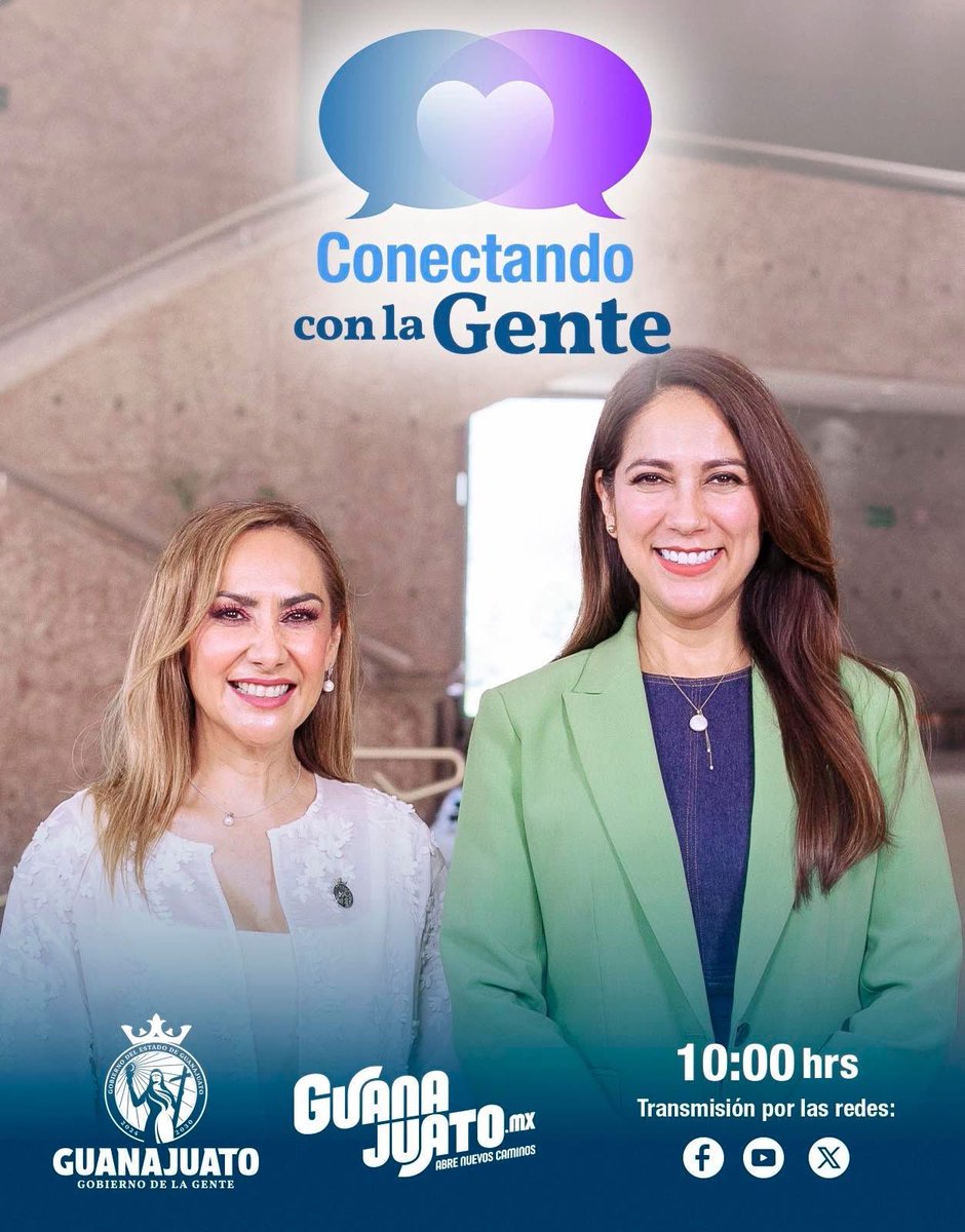 LibiaDennise's tweet photo. Mañana en #ConectandoConLaGente me acompañará @lupita_roblesmx, titular de la Secretaría de @turismogobgente, para platicar de las buenas noticias que vienen para el turismo en nuestro estado. 🚙🏞️🍷🏨

¡Porque Guanajuato #AbreNuevosCaminos! https://t.co/z93GUBGvEK