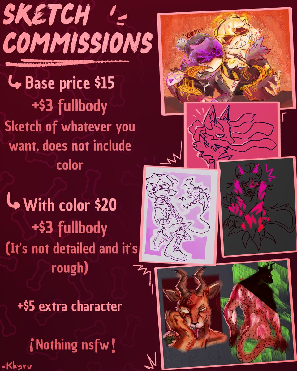 Khyru COMMISSIONS OPEN!!! tweet media