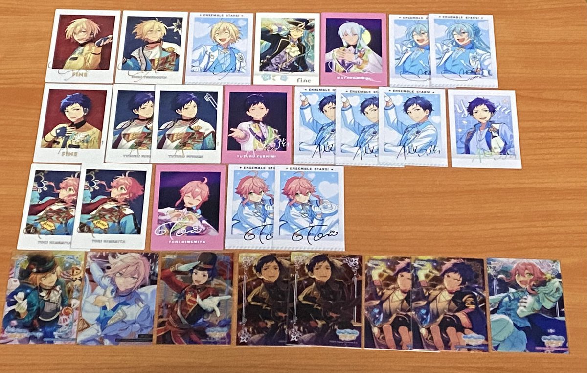 muu_uu02's tweet photo. 【譲渡/交換】あんスタ ぱしゃこれ ぱしゃっつ クリアカード エモカ

【譲】画像のキャラ

【求】特典 ジュイス 同異種レオ > 泉 or 定価(+送料)

*纏めてのお取引優先(郵送5~)
(ユニットやキャラごと優先)
*交換優先キャラあり
*譲渡の場合、キャラによっては抱き合わせをお願いする場合がございます https://t.co/Mmg2NIolEc