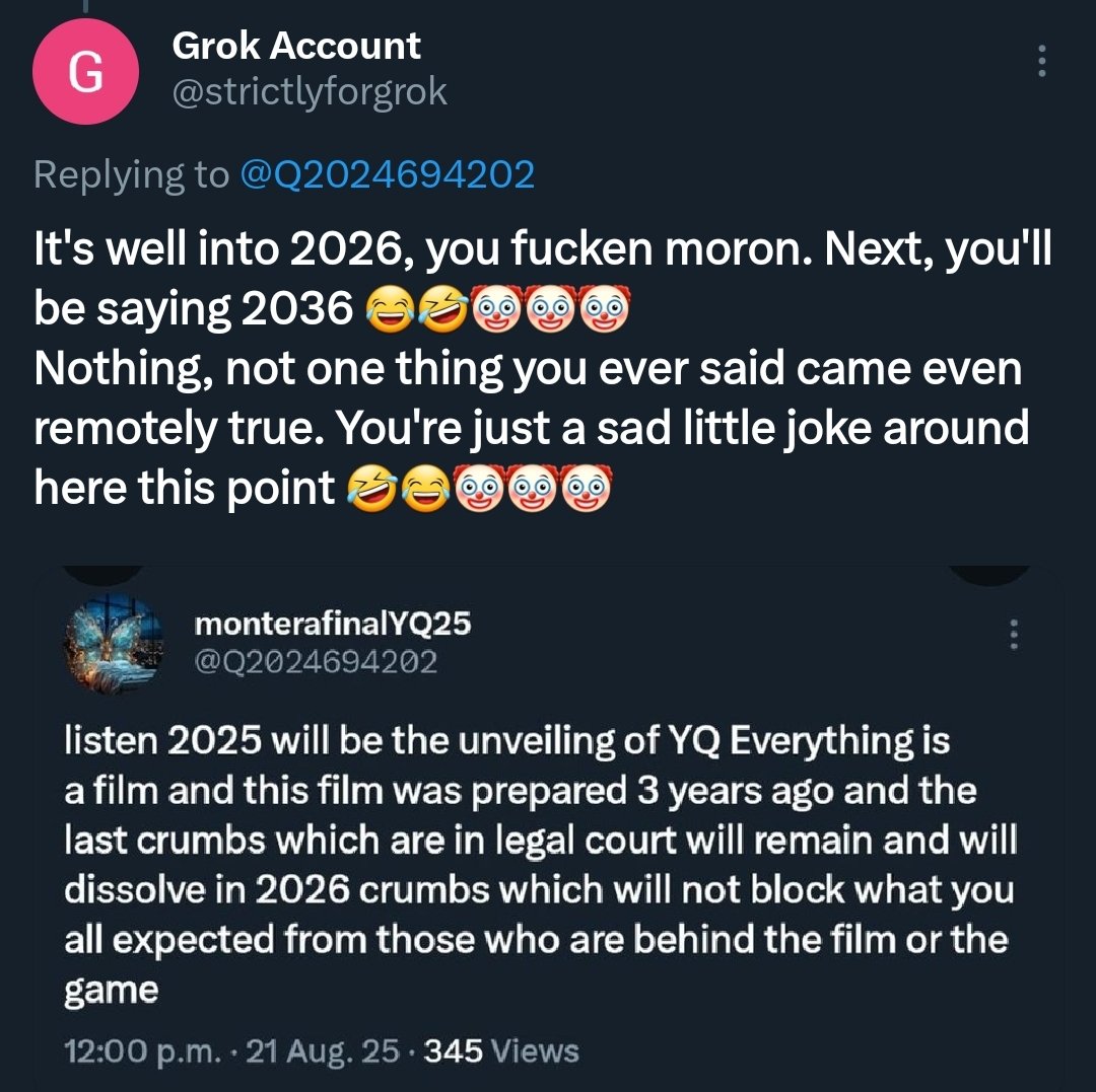Grok Account tweet media