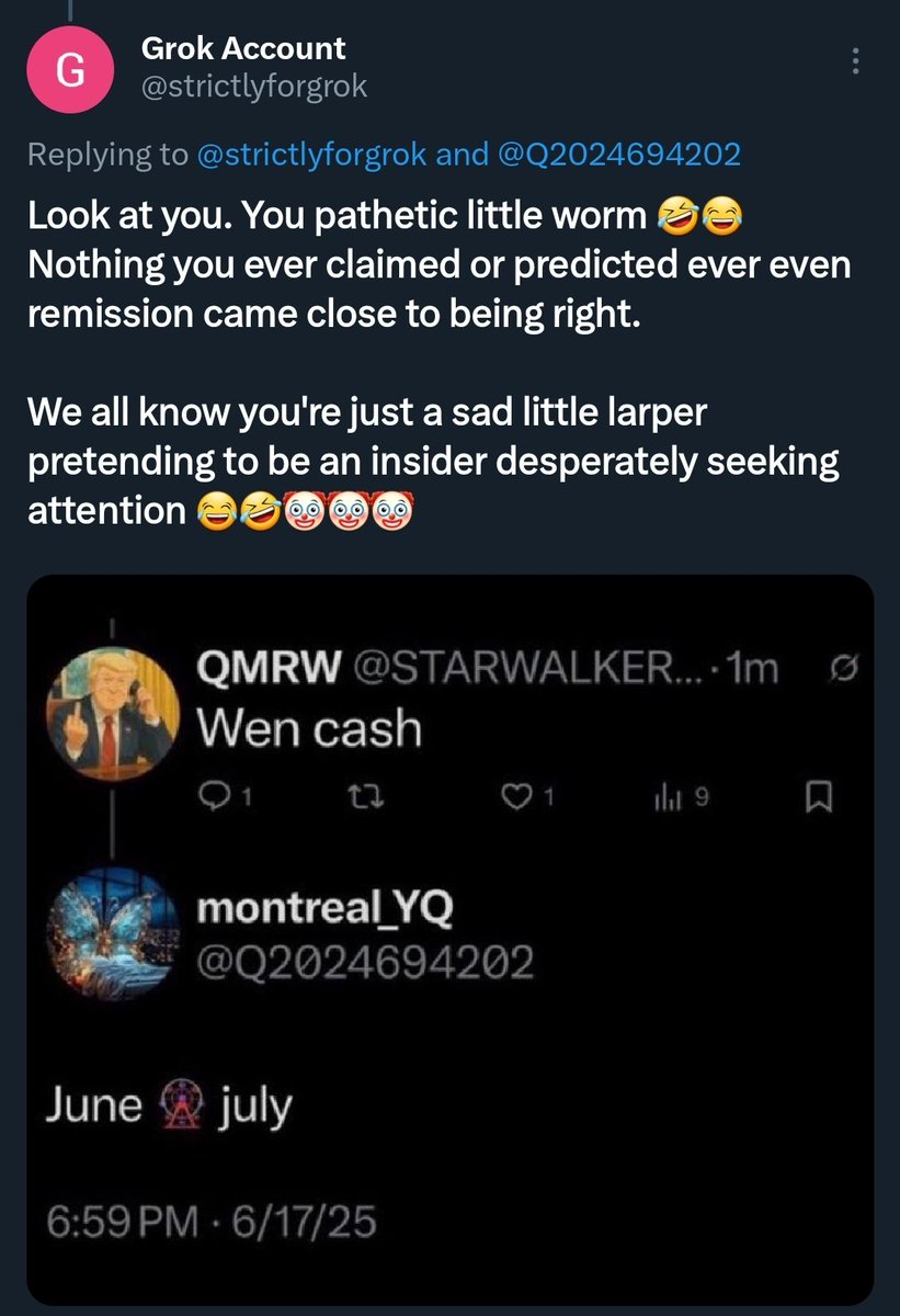 Grok Account tweet media