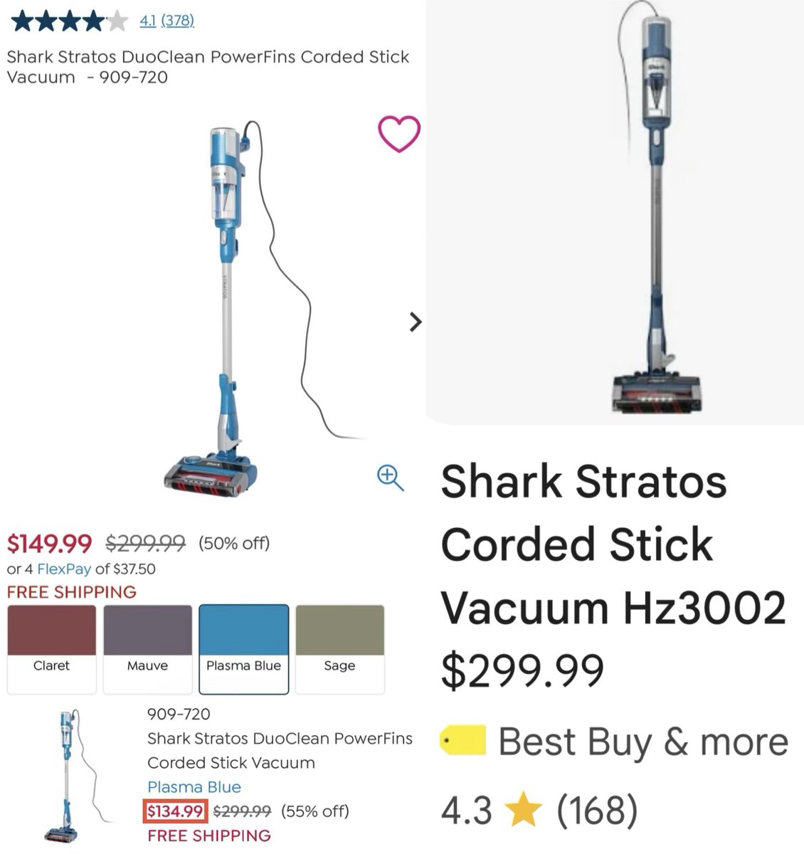 GlitchedDeals's tweet photo. $165 OFF SHARK CORDED STICK VACUUM

Price drops to $135 with code ‘WELCOME2026’ at HSN, originally $300

Must create a new account to apply promo code, deal ends tonight

Free shipping included, 4 color options available

https://t.co/wjjnOVcWoT #ad https://t.co/OPdZduU9cO