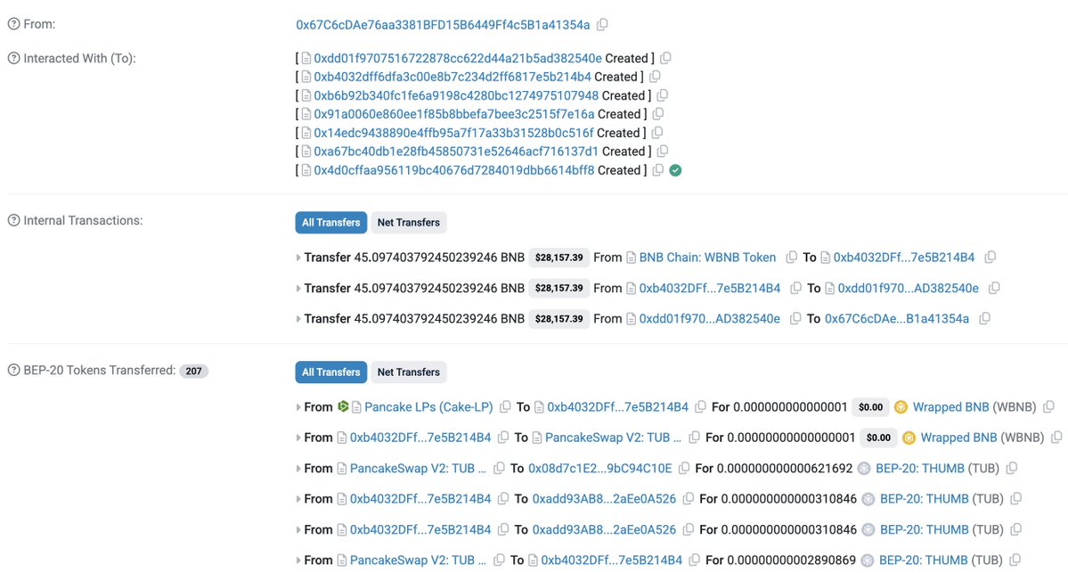 TenArmorAlert's tweet image. 🚨TenArmor Security Alert🚨

Our system has detected a suspicious attack involving #TUB on #BSC, resulting in an approximately loss of $27.7K.

Attack transaction: bscscan.com/tx/0xec7210249…

With TenArmor’s TenMonitor, you get early detection and automated response to on-chain