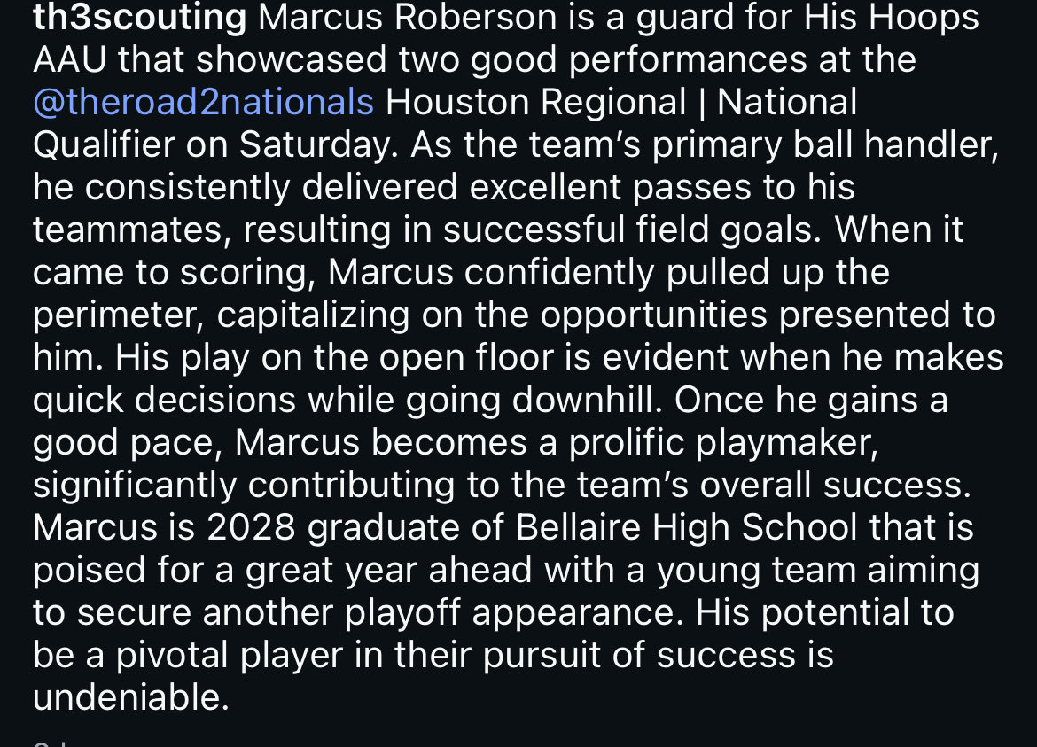 Marcus Roberson tweet media