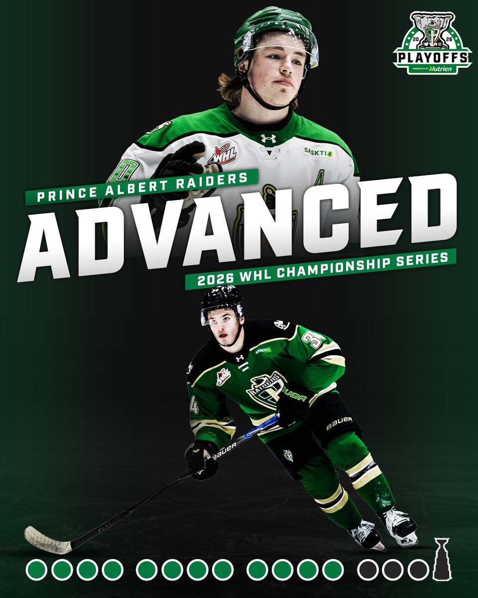 TheWHL's tweet photo. ANOTHER DAY IN PA-RIDISE!

For the first time since 2019, the @PARaidersHockey are headed to the #WHLChampionship Series.

📝 | https://t.co/8uqPxAVoCg https://t.co/kHqhdapWFm