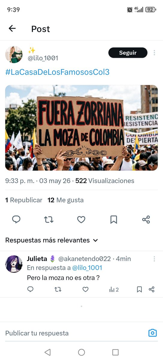 robinbertotti's tweet photo. @CanalRCN jajjajaja oh por dios 😂 🤣 😂 🤣 😂 ��� #LaCasaDeLosFamososCol3 https://t.co/cnEHAjsnXI