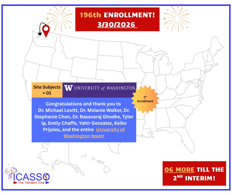 ThePICASSOTrial's tweet photo. Congrats and thank you to Dr. @DrMichaelLevitt, Dr. Melanie Walker, Dr. @Steph_ChenMD, Dr. Basavaraj Ghodke and the entire @UW team for enrolling their debut subject in the #PICASSO trial! 🎉 @oozaidat @samialkasab @NguyenThanhMD https://t.co/PGdmNbRDjp