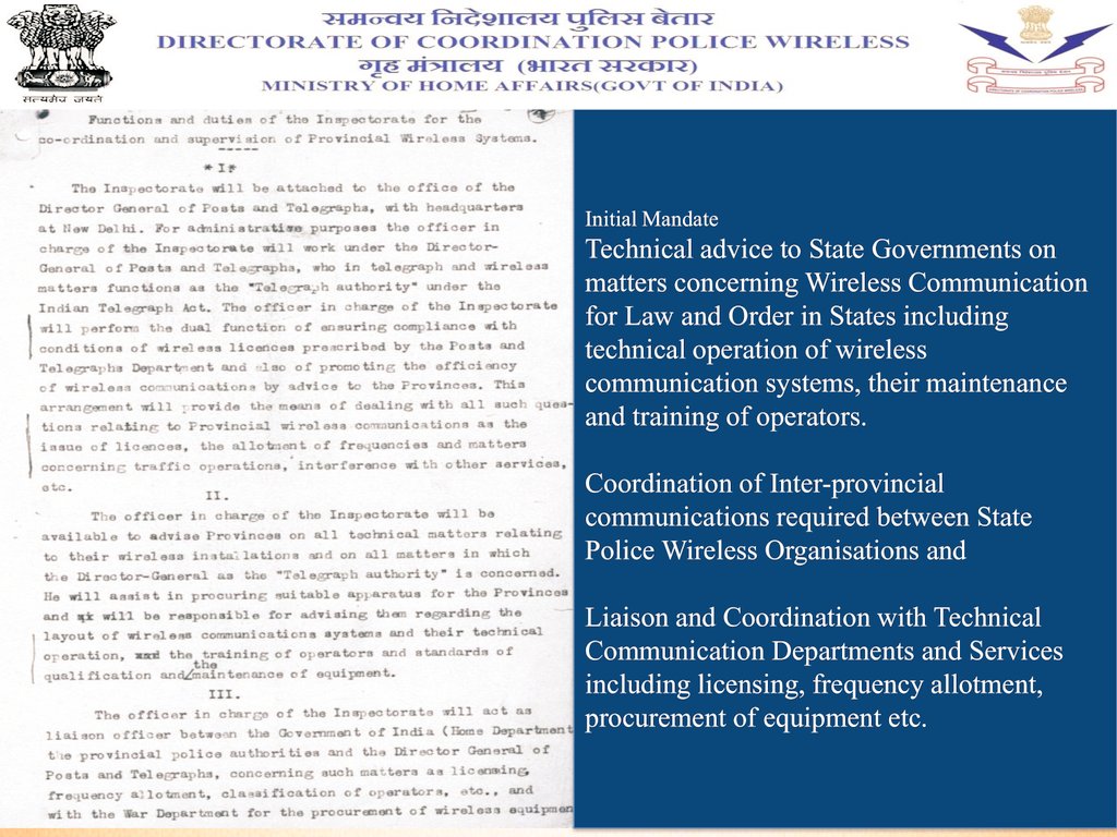 DCPW_official's tweet photo. Initial Mandate - DCPW and ISPW stations #dcpw #policewireless #IndiaFirst #polnet #raeiocommunication https://t.co/6mg8mXnQSO