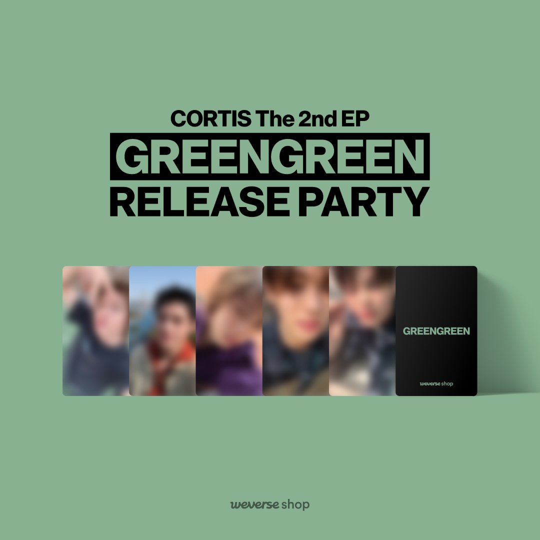 CORTIS The 2nd EP [GREENGREEN] RELEASE PARTY LIVE 상품 구매자 혜택