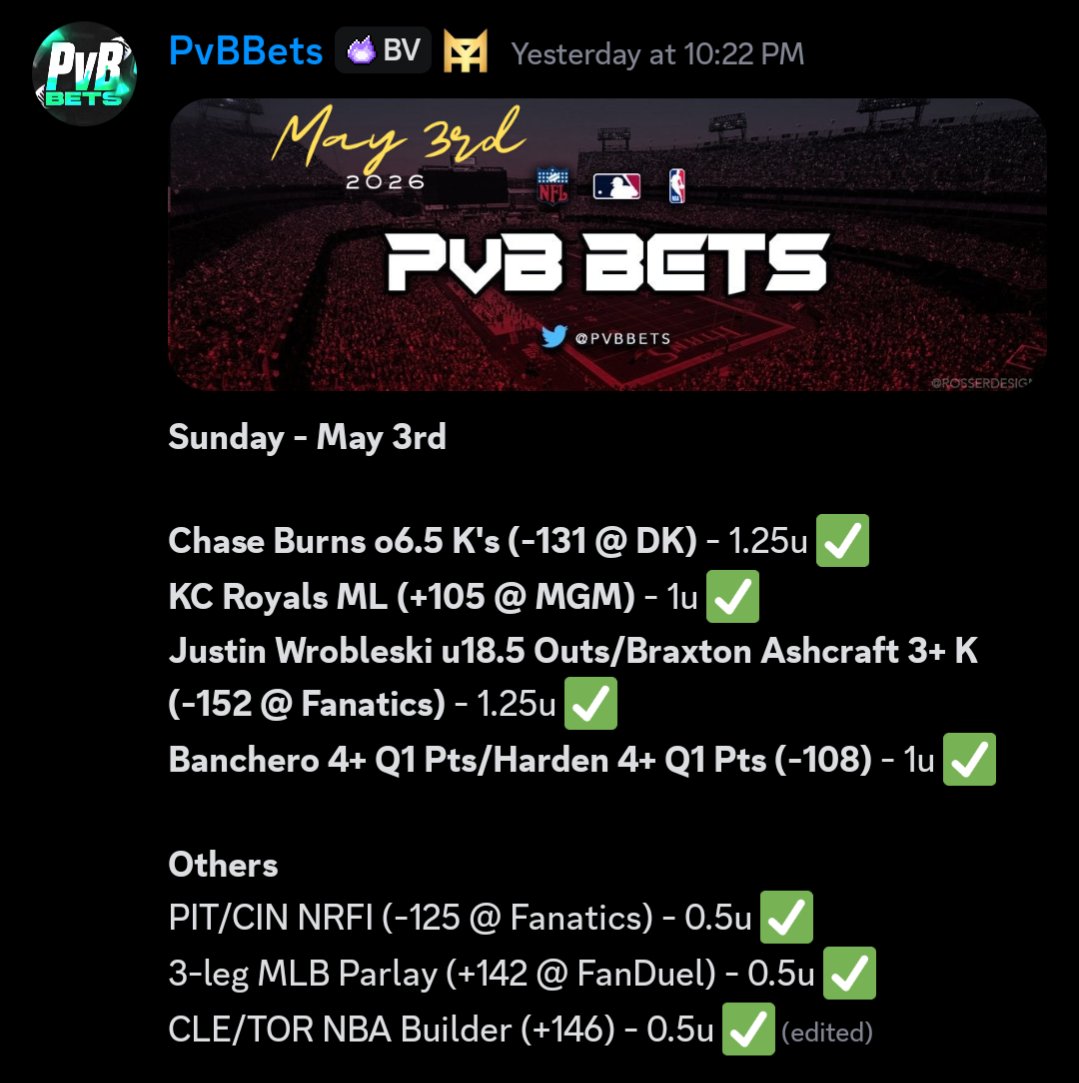 PvB Bets🔬 tweet media
