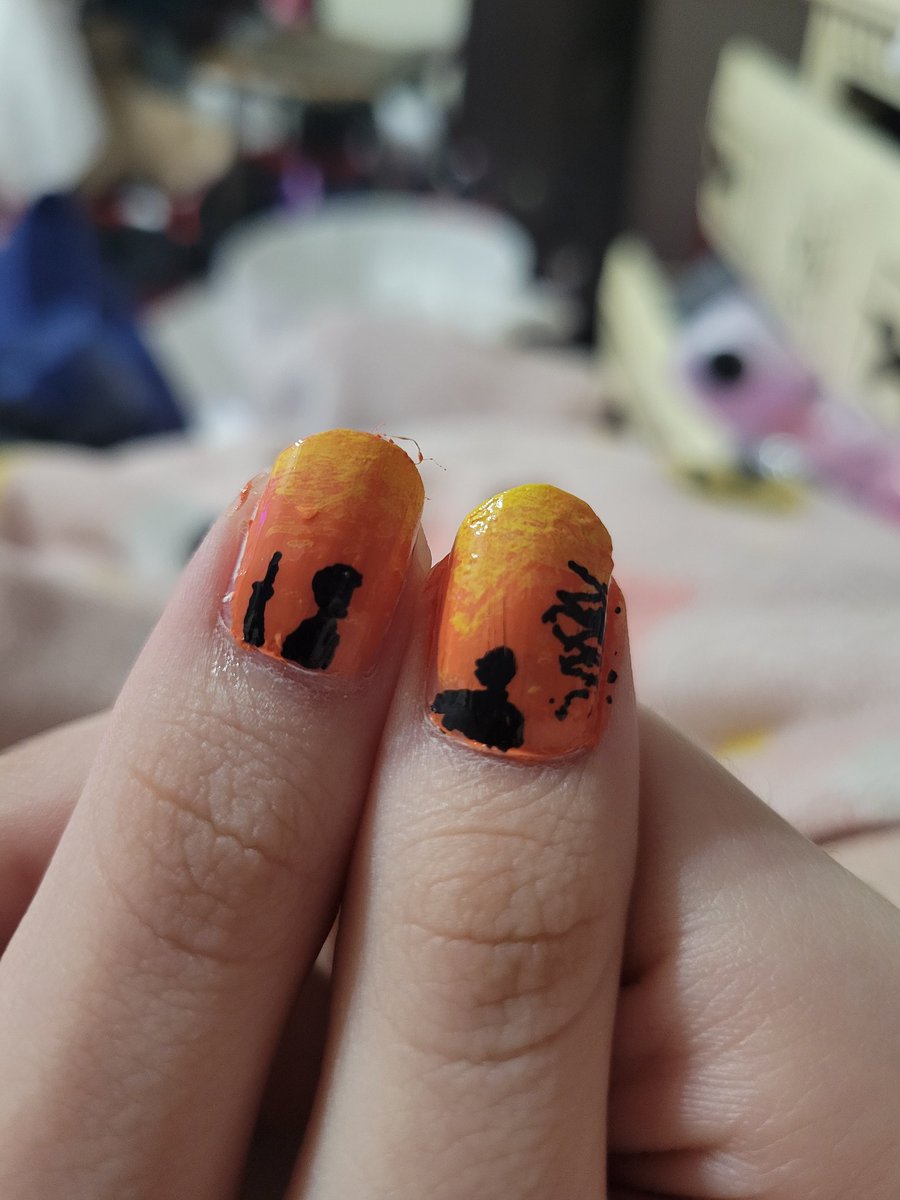 the outsiders nails!! :) 🌅
