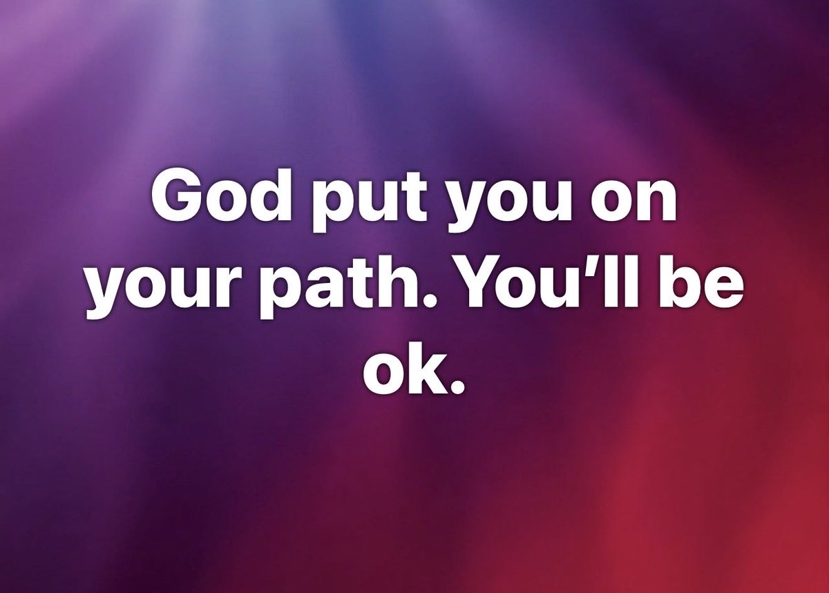 JohnCDavisMusic's tweet image. God put you on your path. You’ll be ok. 🙏🏻 #JoyTrain #hope #healing #mindful #spiritual #sunday