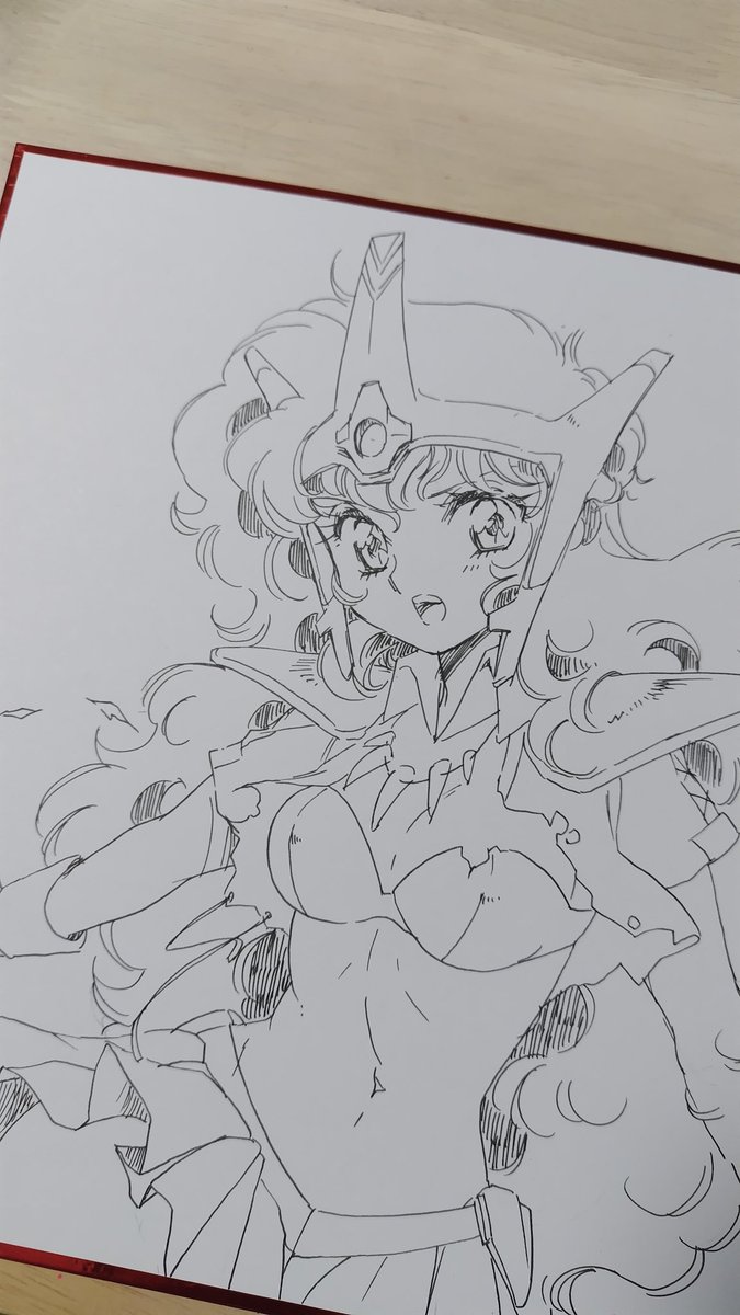 大色紙♥これで美少女パラダイスの色紙は最後です〜
さて塗るぞ! 
