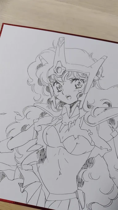 大色紙♥これで美少女パラダイスの色紙は最後です〜
さて塗るぞ! 