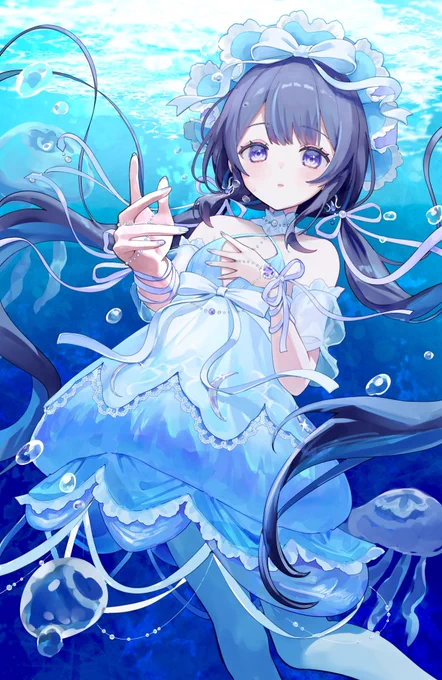 クラゲのお姫様 ※衣装捏造 #ゆらぎあーと