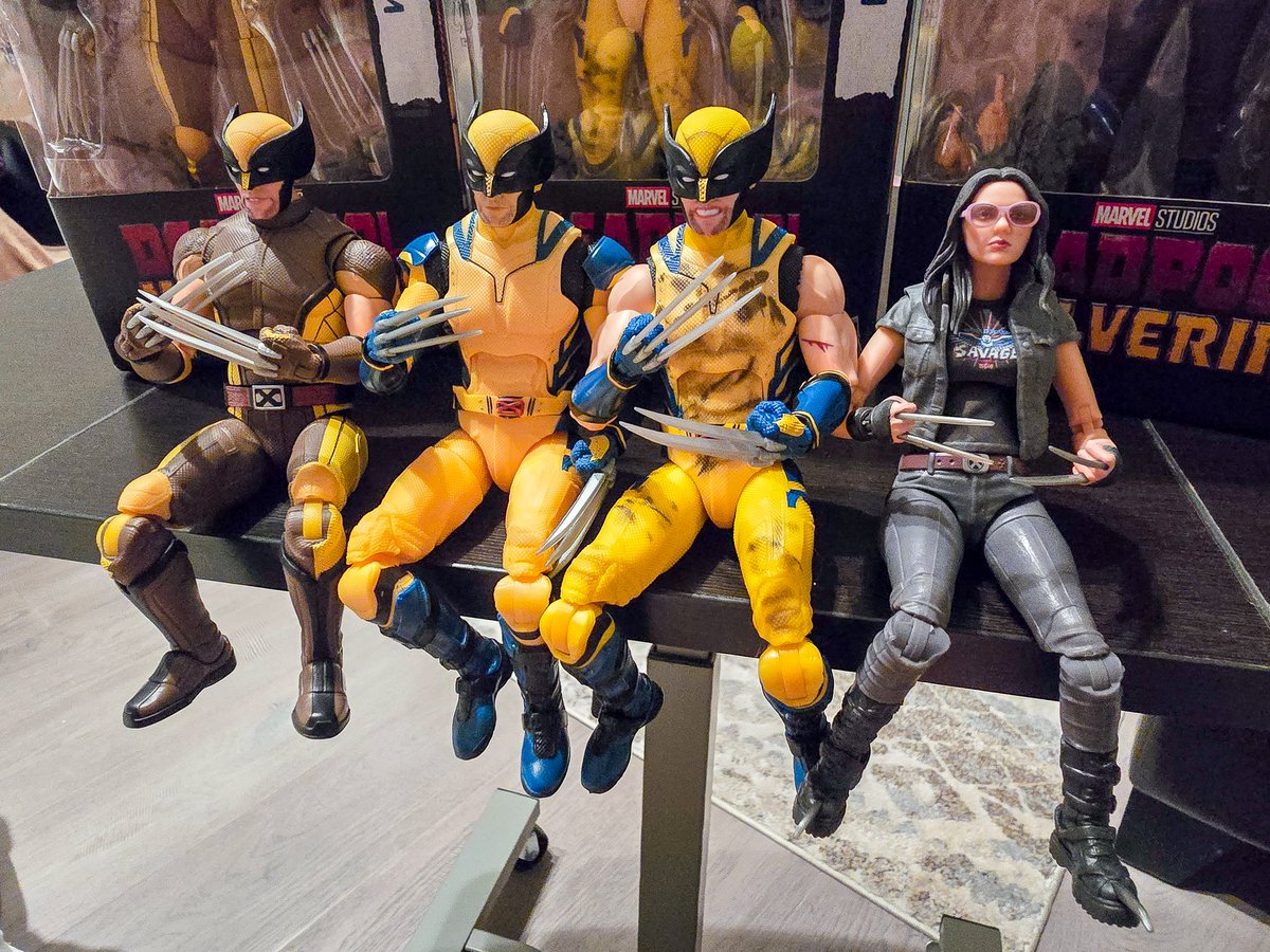 EmpressCarri's tweet image. A few of my favourite things lol #DeadpoolAndWolverine #Wolverine #X23 #MarvelLegends #ActionFigures