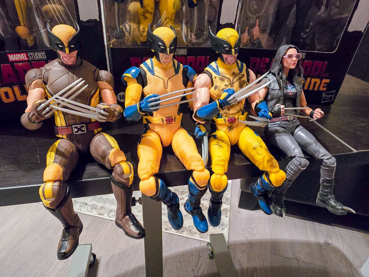 EmpressCarri's tweet image. A few of my favourite things lol #DeadpoolAndWolverine #Wolverine #X23 #MarvelLegends #ActionFigures