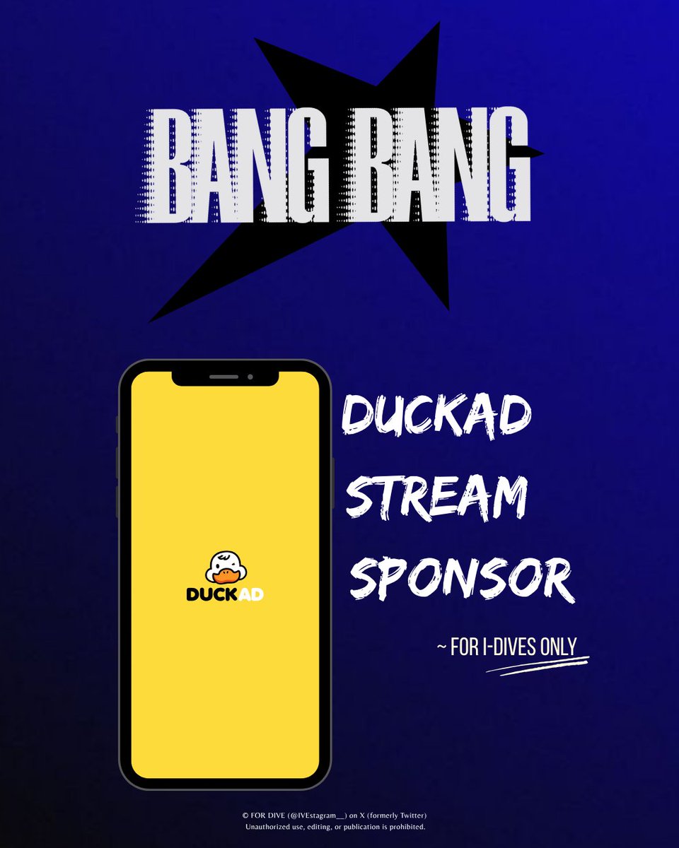 IVEstagram__'s tweet photo. [📻 DUCK AD STREAM SPONSOR] 

DIVEs, every MelOn stream helps ‘BANG BANG’ get closer to winning the SOTY Daesang at the 2026 MMAs 🏆

Kindly refer to the attached guide to sponsor the song on MelOn via Duck Ad 👇🏻

#IVE #아이브

📍 (rt to spread) ~ for I-DIVES https://t.co/YQTD4kSuR4