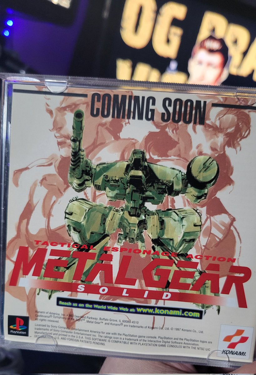EvanSabba's tweet image. OMG.. hahaha look at what's printed on the instruction manual.. damn.. memories.
#Castlevania #Metalgearsolid