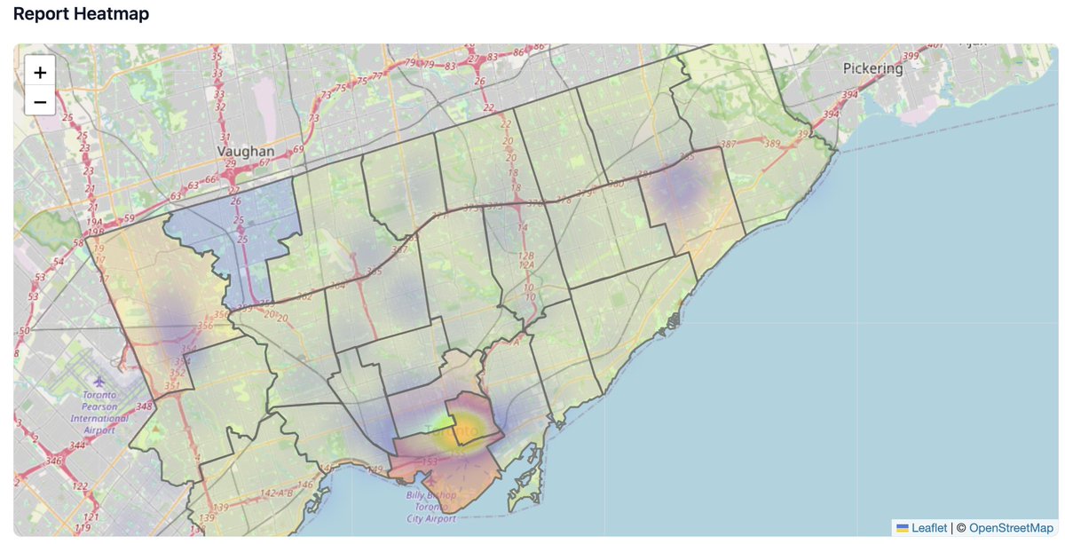 ahmednadar's tweet image. Two of #Toronto wards regards their department's civic progress in the last 30 days:
Ward 10 (Spadina–Fort York): 80 reports.
Ward 13 (Toronto Centre): 73 reports.

Top issue in both: sidewalk damage and potholes.

The city crews are doing the work. solveto.ca is