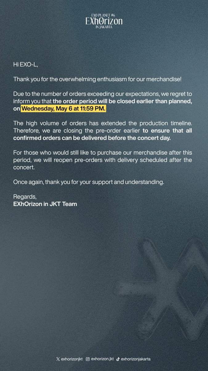 EXhOrizon Jakarta tweet media