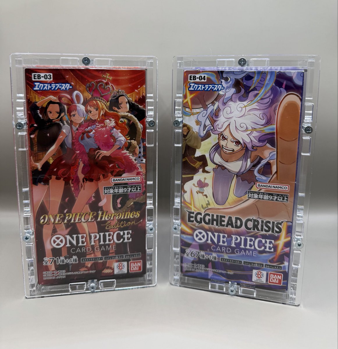 _DaSoleMan's tweet photo. JPN One Piece Booster Boxes W/Acrylic

EB-01 = $120
EB-02 = $135
EB-03 = $140
EB-04 = $100

+$7 for shipping

Or take all for $475 Shipped

Retweets appreciated 🙏

@cardboardbanger @buyselltradetcg https://t.co/owPZnJoJbB