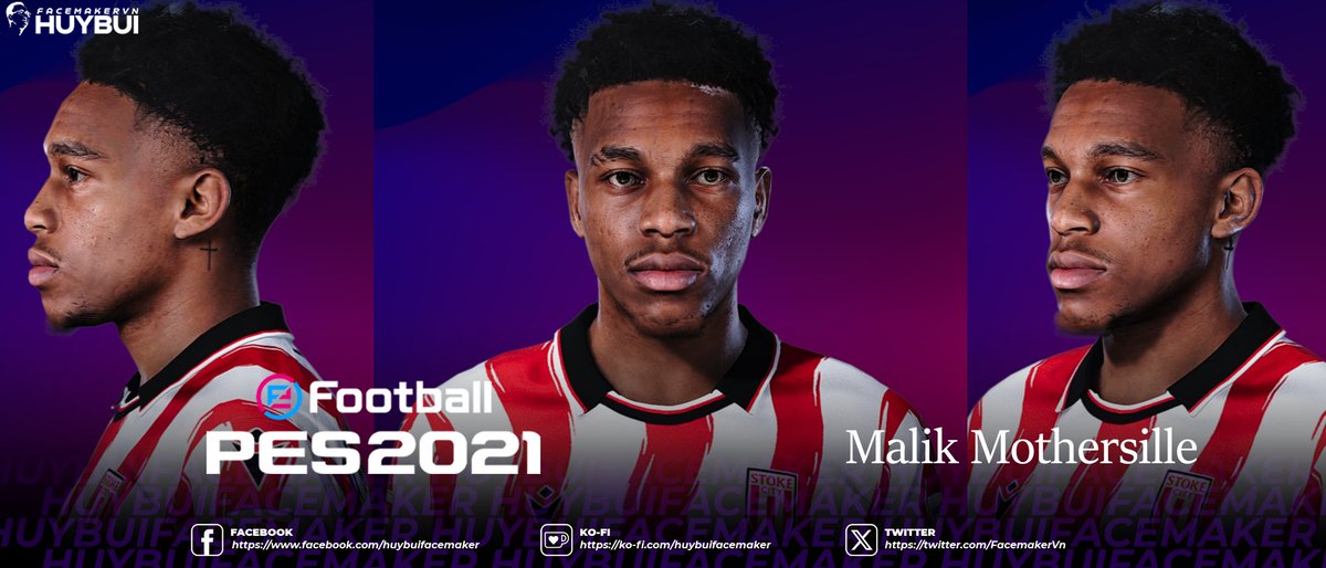 FacemakerVn's tweet image. NEW FACE  #PES2021
Malik Mothersille  🇯🇲
⚡️Free for members : 
patreon.com/huybuifacemaker
🖇️Link Download👇
ko-fi.com/s/ec46f7e1fa
buymeacoffee.com/facemakerhuybu…
📩 Custom Face Requests
#facemakerVn #PES2021 #FC26
