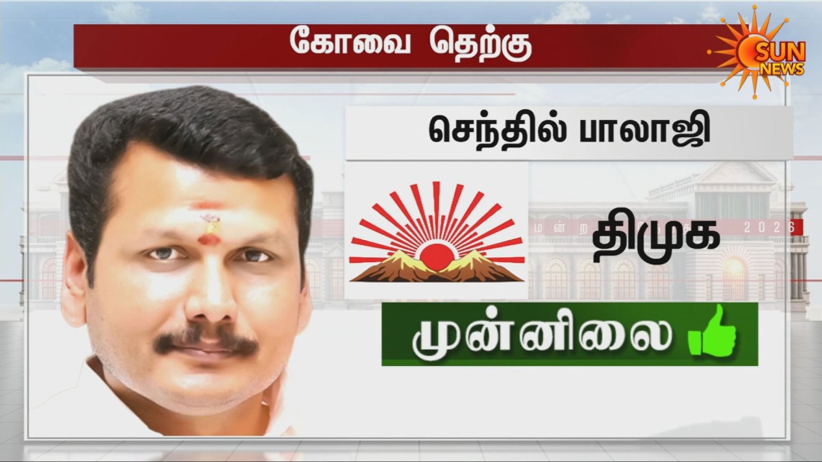 sunnewstamil's tweet image. #BREAKING | காலை 8.30 மணி நிலவரம்!

#SunNews | #TNElectionWithSunNews | #ElectionResults2026