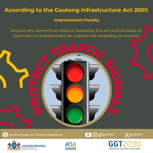 GPDRT_'s tweet image. Imprisonment Penalty
Anyone who commits an offence created by this act shall be liable on conviction to imprisonment for a period not exceeding six months.
#BeSafe #TacklingG13 #GrowingGautengTogether