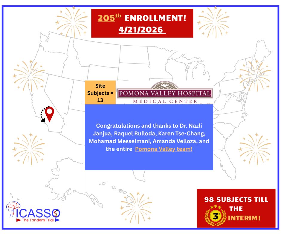 ThePICASSOTrial's tweet image. Congrats and to Dr. Nazli Janjua and the rest of the @PVHMC for enrolling their 13th subject in the #PICASSO trial! 🎉  #ClinicalTrial #stroke
@oozaidat @samialkasab @NguyenThanhMD