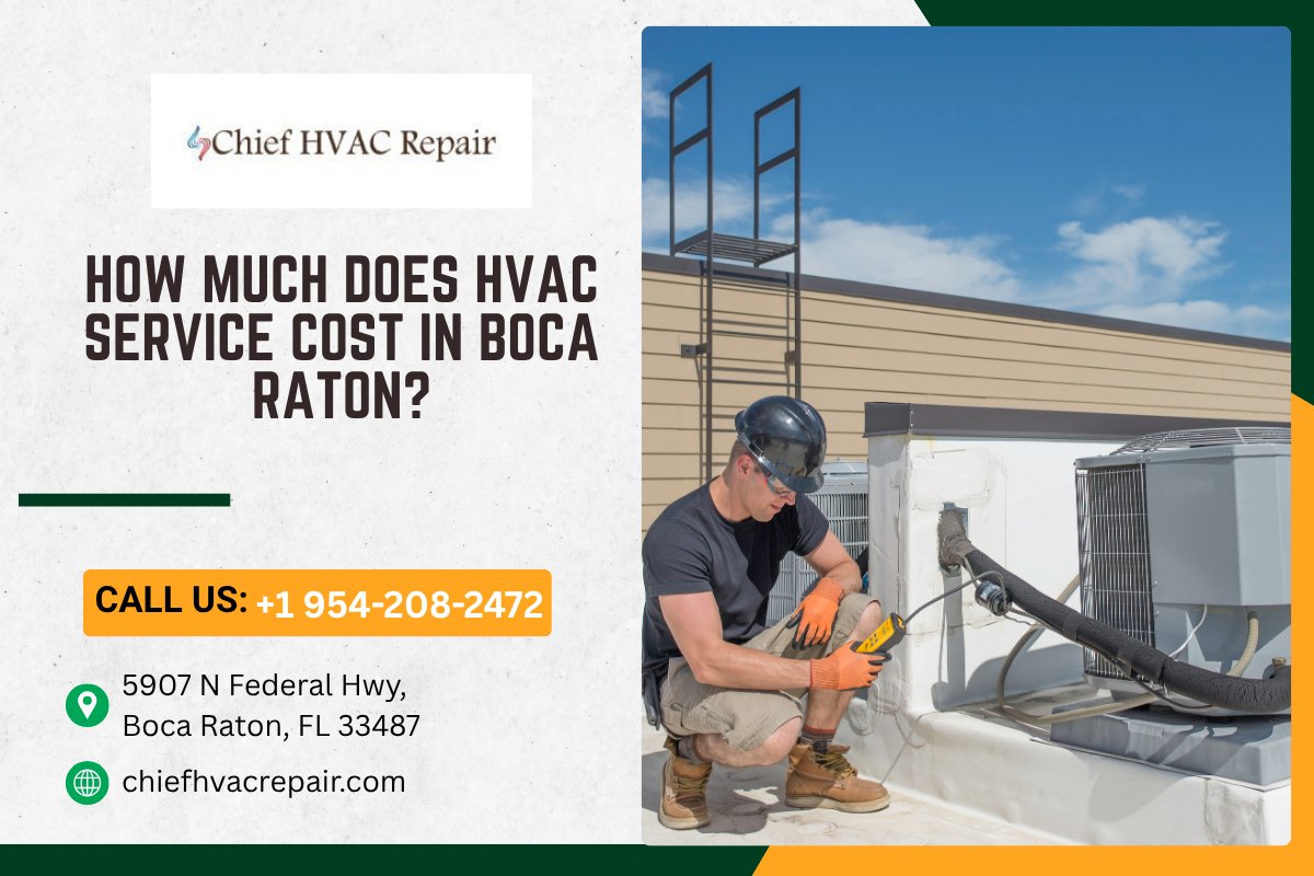 BocaRatonHVAC's tweet image. HVAC service in Boca Raton usually costs $90–$150/hr or $75–$200 per visit. Emergency or complex AC repairs cost more. Boca Raton HVAC Repair Chief: maps.app.goo.gl/CcBZV4AJv8gnL1…
 #HVAC #BocaRaton
