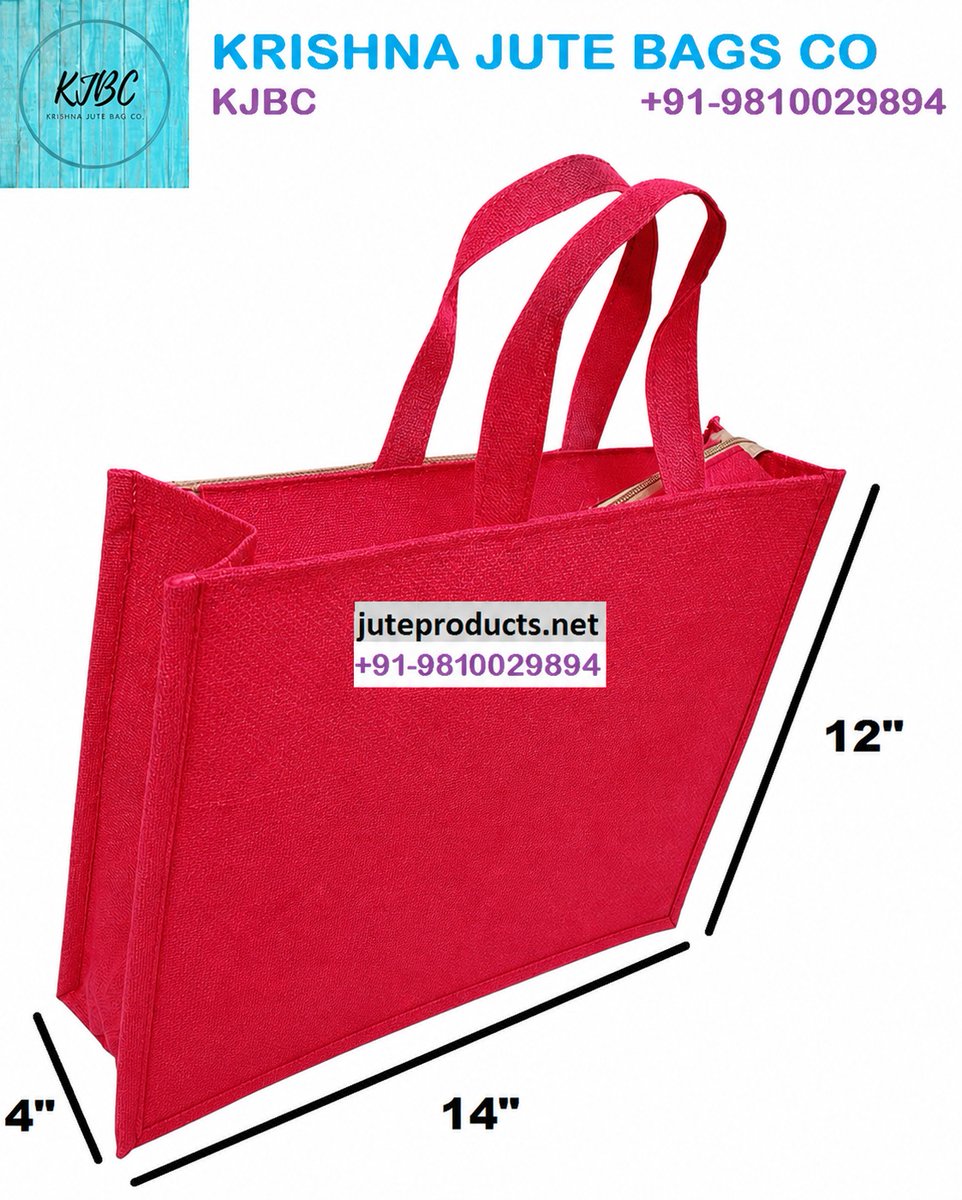 krishnajutebags's tweet image. Carry style with sustainability 🌿✨

Meet our vibrant red jute tote — the perfect blend of durability, elegance, and eco-conscious living. Whether you're heading to work, shopping, or gifting, this spacious 14" x 12" x 4" bag has you covered in style.

#EcoFriendly #JuteBags