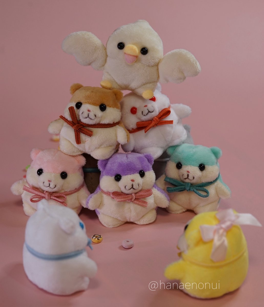 8匹組み体操🐥🐹！