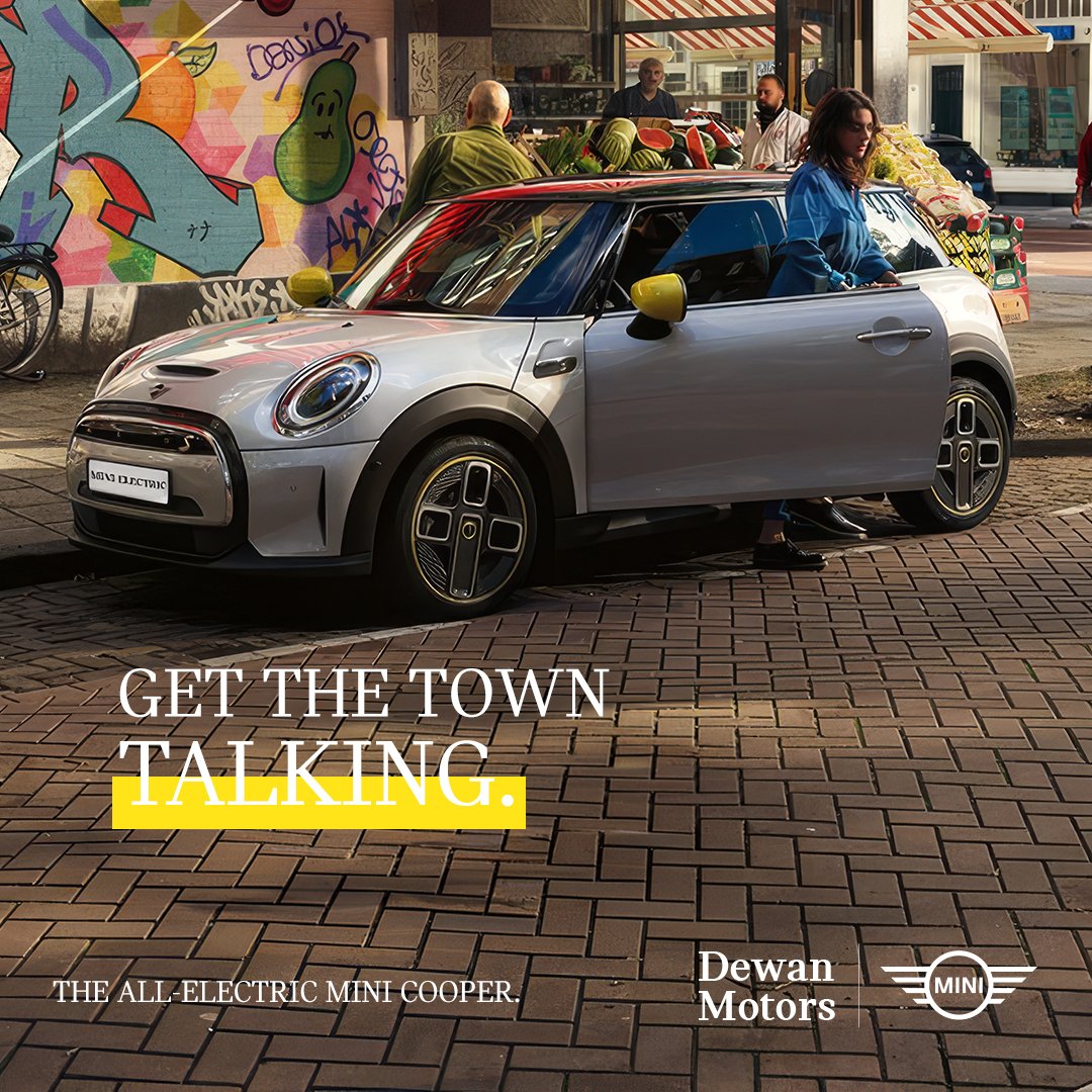 Minidewanmotors's tweet image. Mini Cooper
Let the town know.

Pre Book Now
---------
The vehicle configuration/features depicted in the advertisement may differ slightly from those available in the Pakistani market.

#MINI #MINIPAKISTAN #DewanMotors