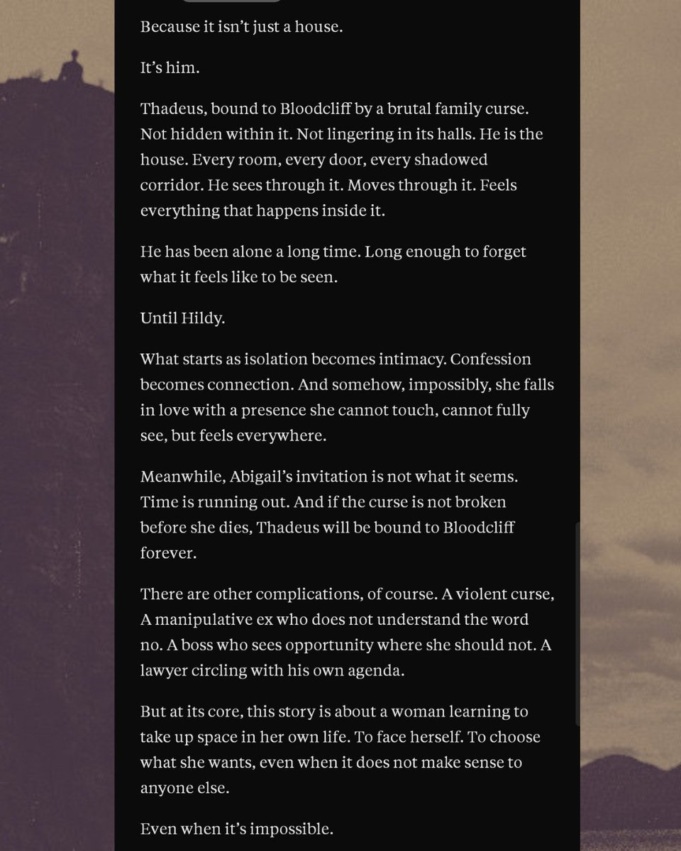 BMFwrites's tweet image. Takes a deep breath :: Posts my most vulnerable Substack yet. 

Querying June 6. A gift to myself for my 40th. ✨️

I thought I'd be further ahead by now. But I'm not. And that's okay. 

#amquerying #litagents #writingcommunity #paranormalromance