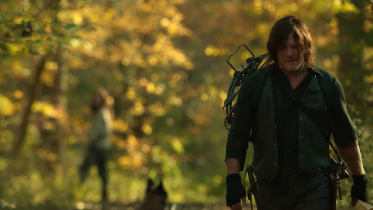 bohntheo5's tweet image. Really, Daryl when he is in solo mode / bivouac in the forest in hunter mode with the dog with him it is the best way to represent him! 
#Daryldixon #Twd #thewalkingdead #dog