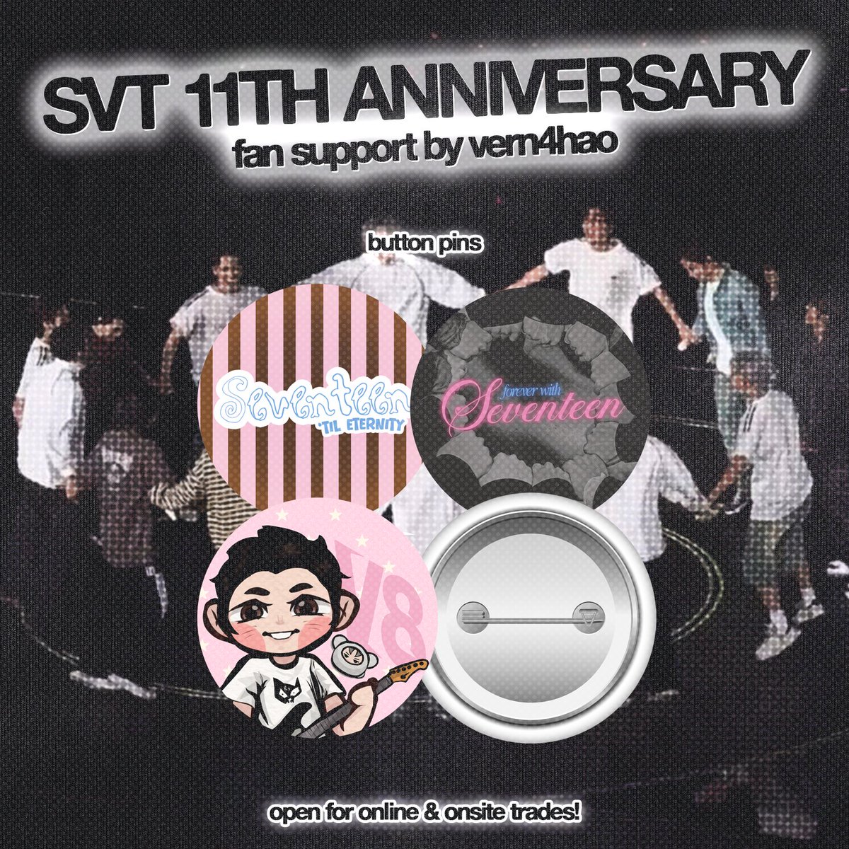 vern4hao's tweet photo. . . . svt 11th anniversary  ⋆.˚ ☾⭒.˚
(💎) fan support by @vern4hao

♡ mbf, like, rt
♡ will attend diff. carat events :)
♡ dm for trades!

05/17 - #CaratArtFest2026
05/23 - #1311PerfectTimeSVT
05/24 - #ThisIsSVTAtAMMB
05/30 - #SVT11_FollowFestival

see you, carats! https://t.co/qLLC8ncySb