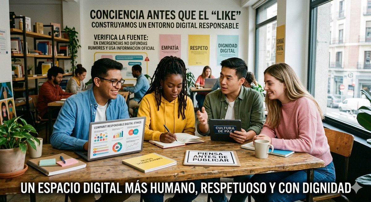 JoseNelsonCh's tweet photo. Como afecta a los demás? 
Considera los sentimientos de las personas involucradas o afectadas por el contenido. Antes de publicar, pregunta si el contenido no daña la integridad o privacidad de alguien. Fomenta la inclusión y la empatía, apoya causas, comparte historias positivas https://t.co/Seiw1M7bGr
