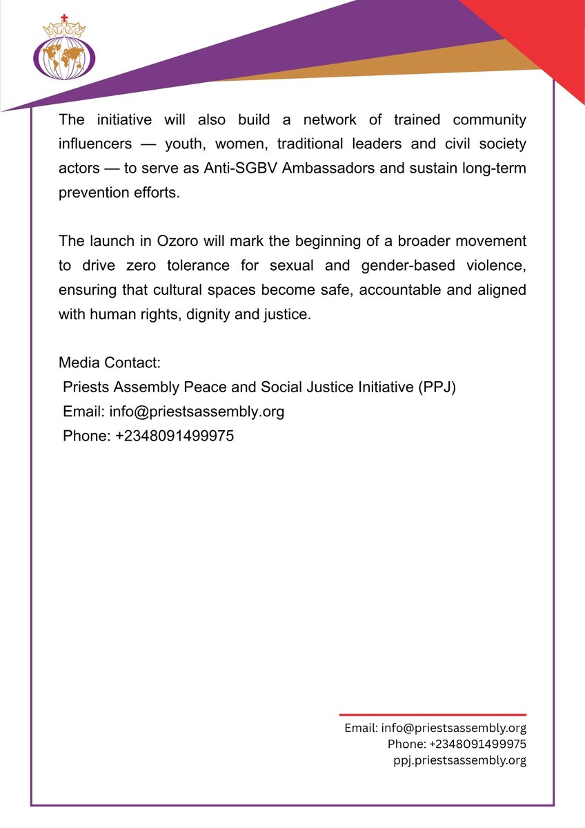 PriestsAssemblyPeace and SocialJusticeInitiative tweet media