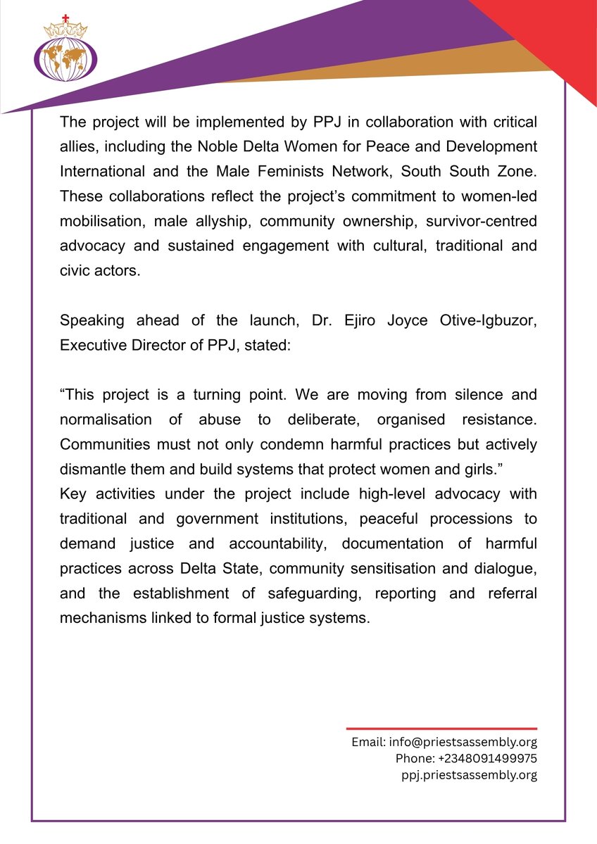 PriestsAssemblyPeace and SocialJusticeInitiative tweet media