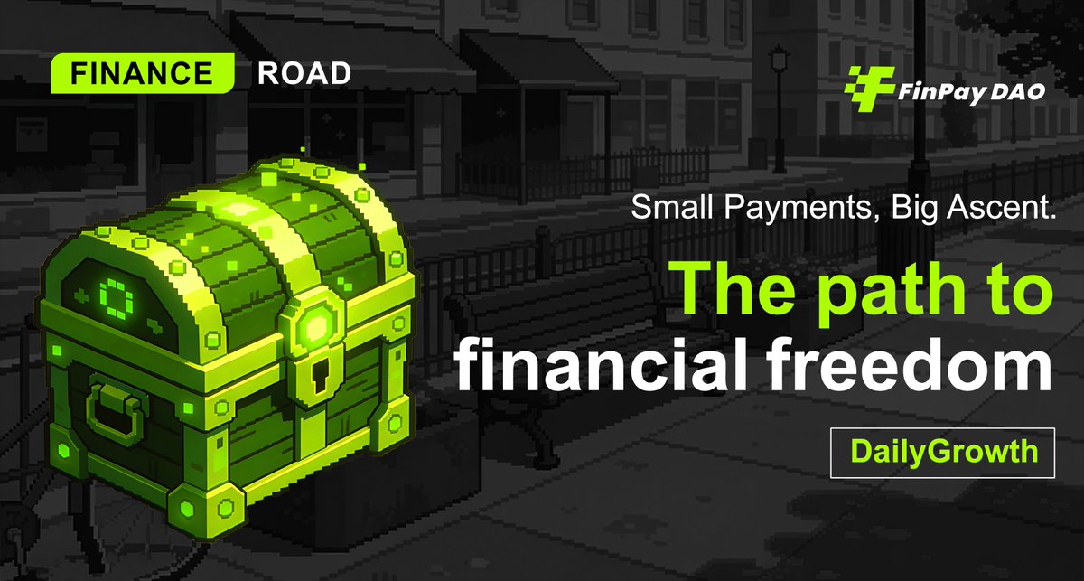 FinPayDAO's tweet photo. 📈The road to financial freedom begins with consistent growth — even from tiny payments.

#DailyGrowth #FinPayDAO https://t.co/rz7n8PrNeS